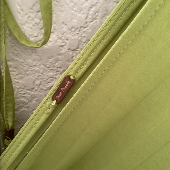 Free People Arzel Lime Green Plunge Mini Dress - Picture 5 of 6